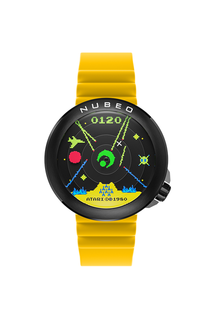 Nubeo Men's 50mm Ventana Automatic Atari Missile Command Silicone Strap Watch
