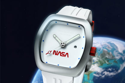 Nubeo Men's 45mm Elysium NASA Automatic Limited Edition Rubber Strap Watch