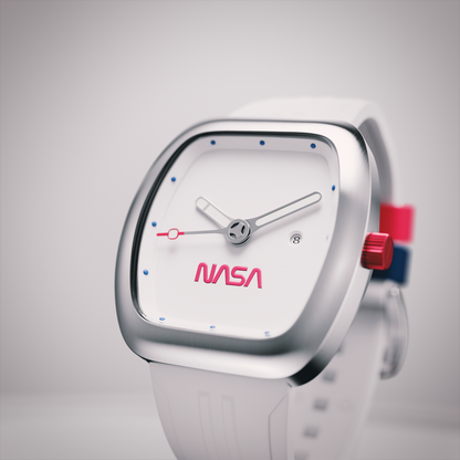 Nubeo Men's 45mm Elysium NASA Automatic Limited Edition Rubber Strap Watch