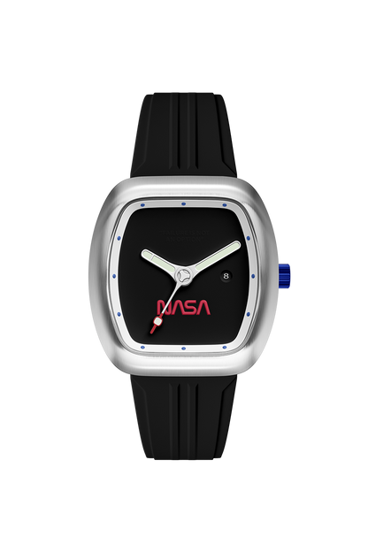 Nubeo Men's 45mm Elysium NASA Automatic Limited Edition Rubber Strap Watch
