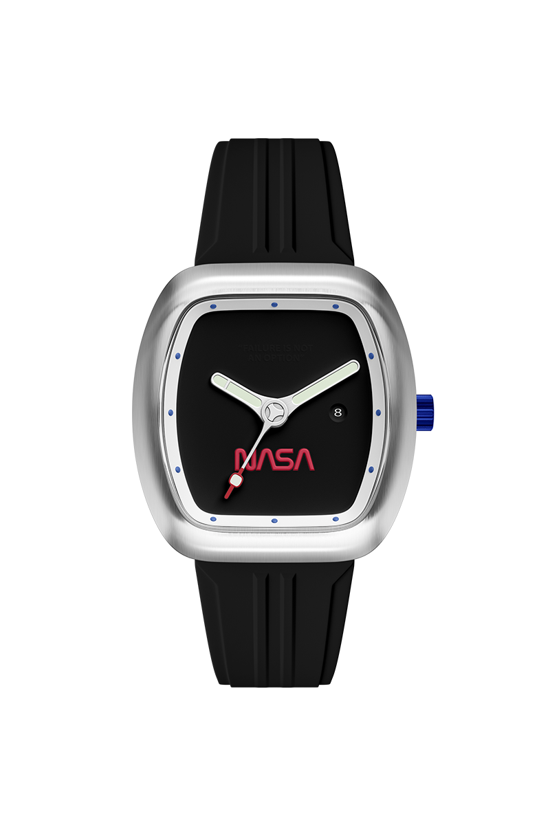 Nubeo Men's 45mm Elysium NASA Automatic Limited Edition Rubber Strap Watch