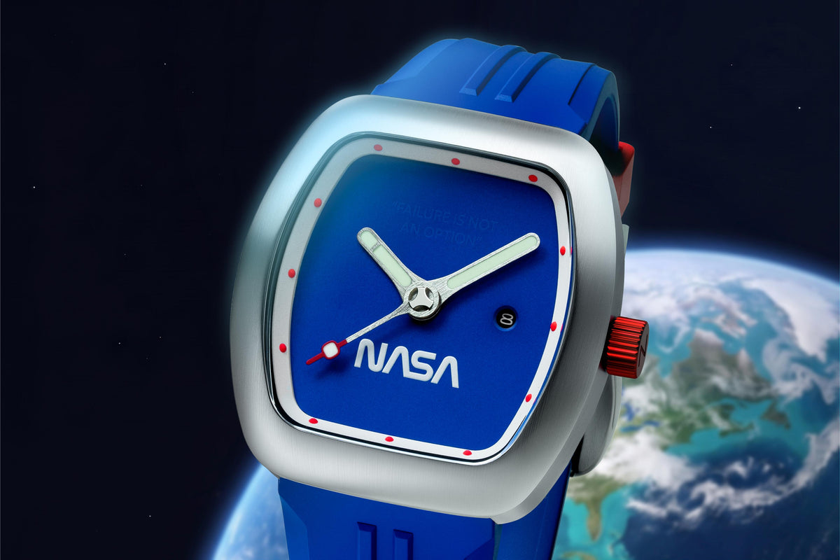 Nubeo Men's 45mm Elysium NASA Automatic Limited Edition Rubber Strap Watch