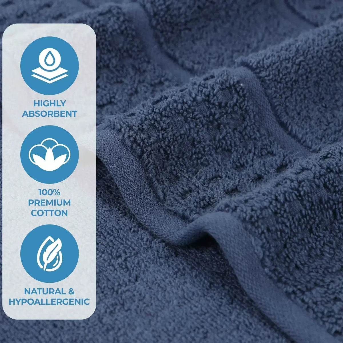 Superior "Napa" Zero Twist 100% Cotton 6-Piece Towel Set
