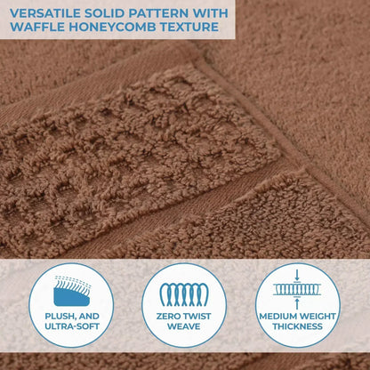 Superior "Napa" Zero Twist 100% Cotton Set of 6 Hand Towels