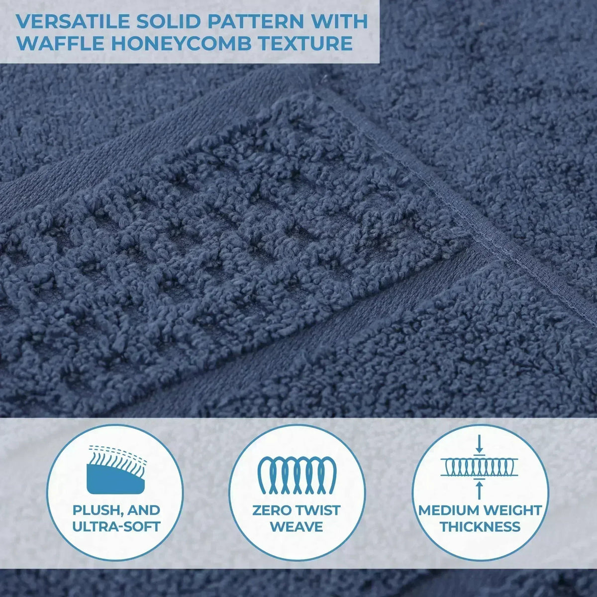 Superior "Napa" Zero Twist 100% Cotton 6-Piece Towel Set
