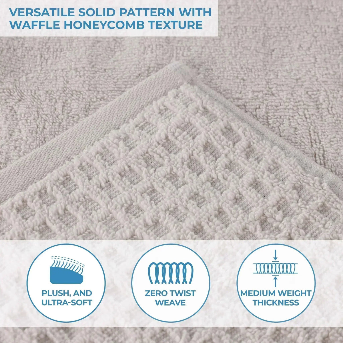 Superior "Napa" Zero Twist 100% Cotton Set of 12 Face Towels