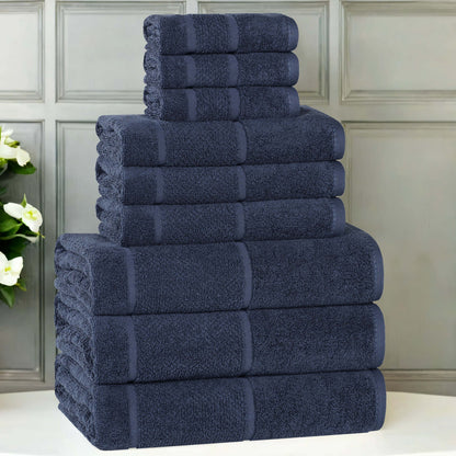 Superior "Mile" Smart Twist Viscose Cotton Blend 9-Piece Towel Set