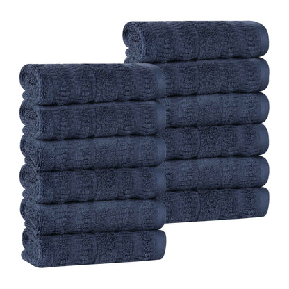 Superior "Mika" Cotton Set of 12 Face Towels