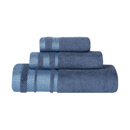 Superior "Hays" 100% Cotton Textured 3-Piece Towel Set