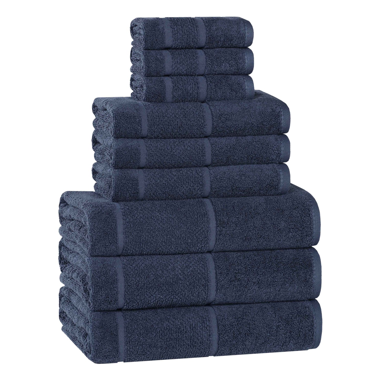 Superior "Mile" Smart Twist Viscose Cotton Blend 9-Piece Towel Set