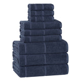 Superior "Mile" Smart Twist Viscose Cotton Blend 9-Piece Towel Set