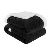 Superior Nuuk Jacquard Lattice Fleece Sherpa Reversible Blanket