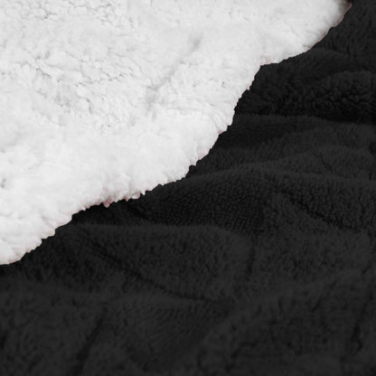 Superior Nuuk Jacquard Lattice Fleece Sherpa Reversible Blanket