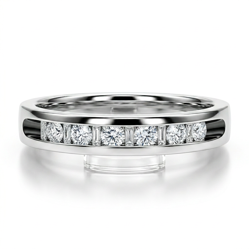 10K Gold 0.25ctw Diamond Channel Set Band Ring