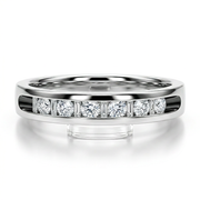 10K Gold 0.25ctw Diamond Channel Set Band Ring