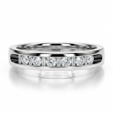 10K Gold 0.25ctw Diamond Channel Set Band Ring