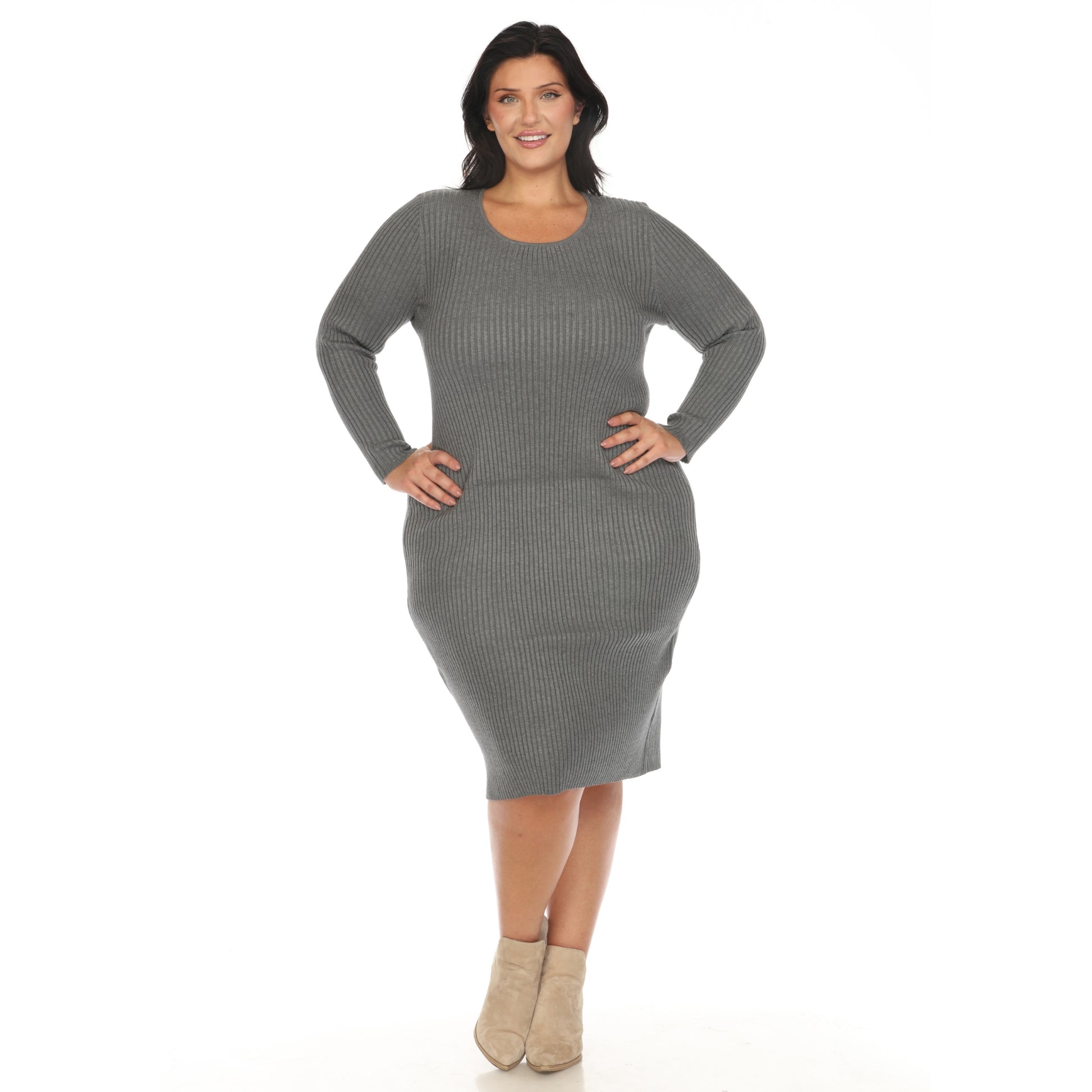 long sleeve midi sweater dress women Sweater Midi Wrap Dress Black / XS