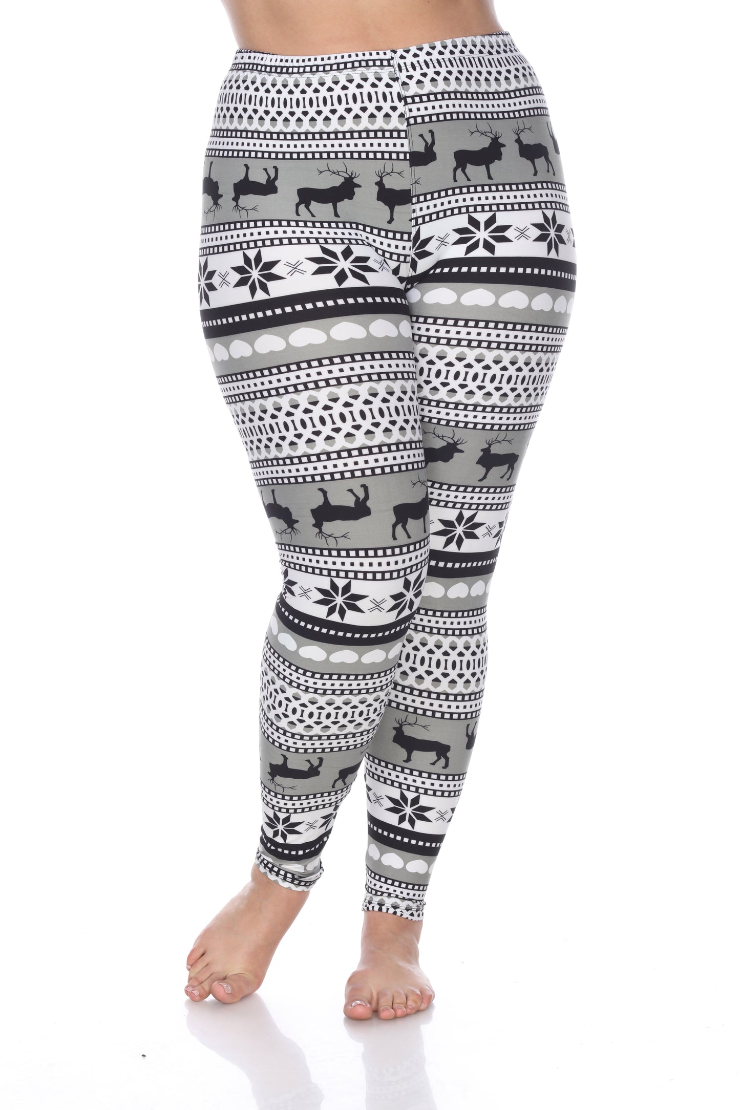 White Mark Women's Printed Leggings