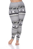 White Mark Women's Printed Leggings