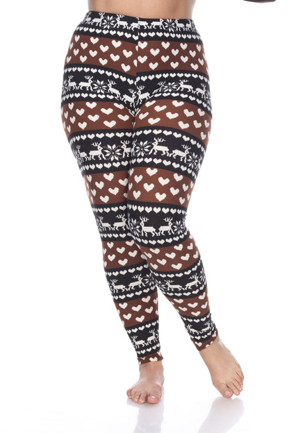 White Mark Women's Printed Leggings