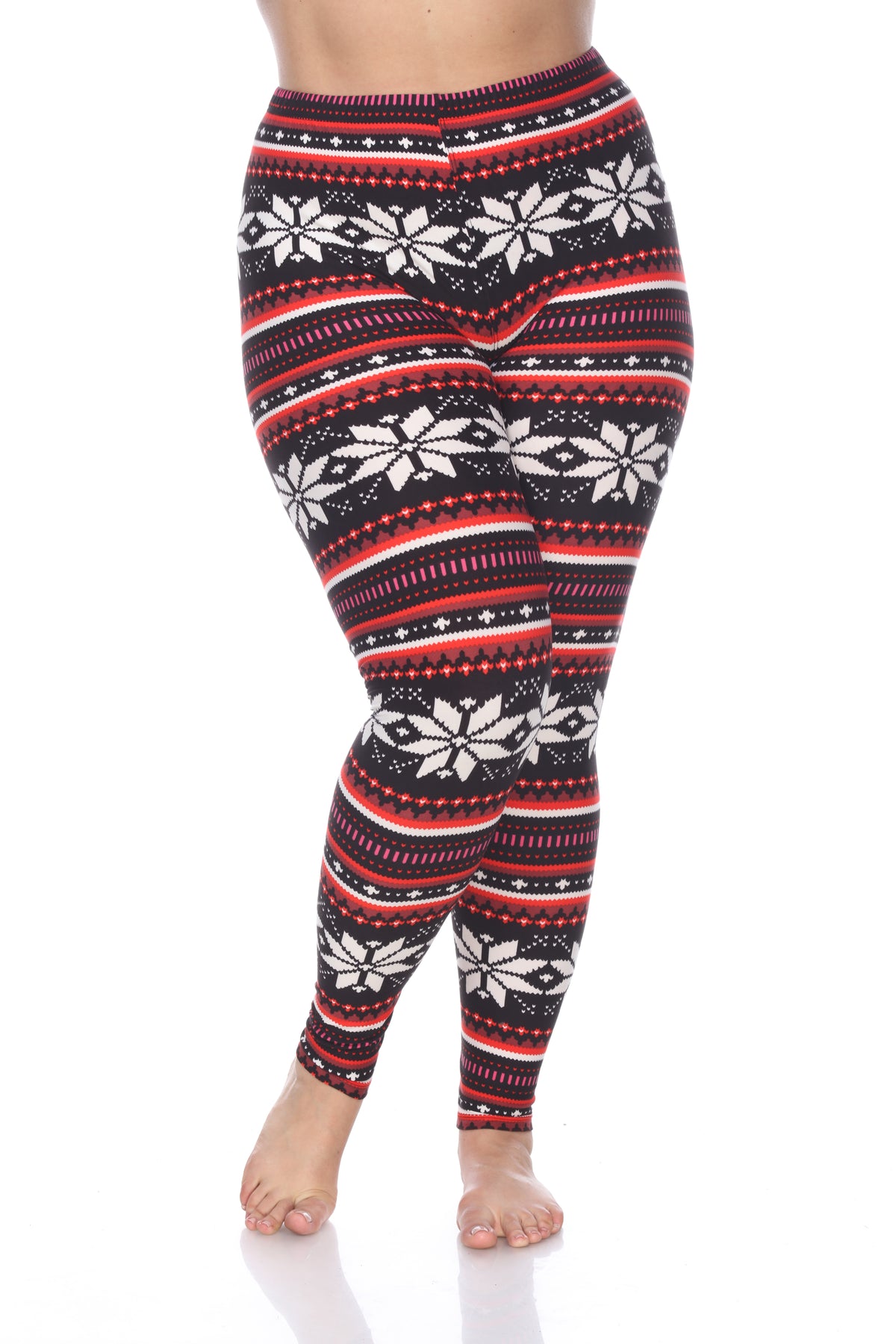 White Mark Women's Printed Leggings