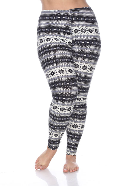 White Mark Women's Printed Leggings