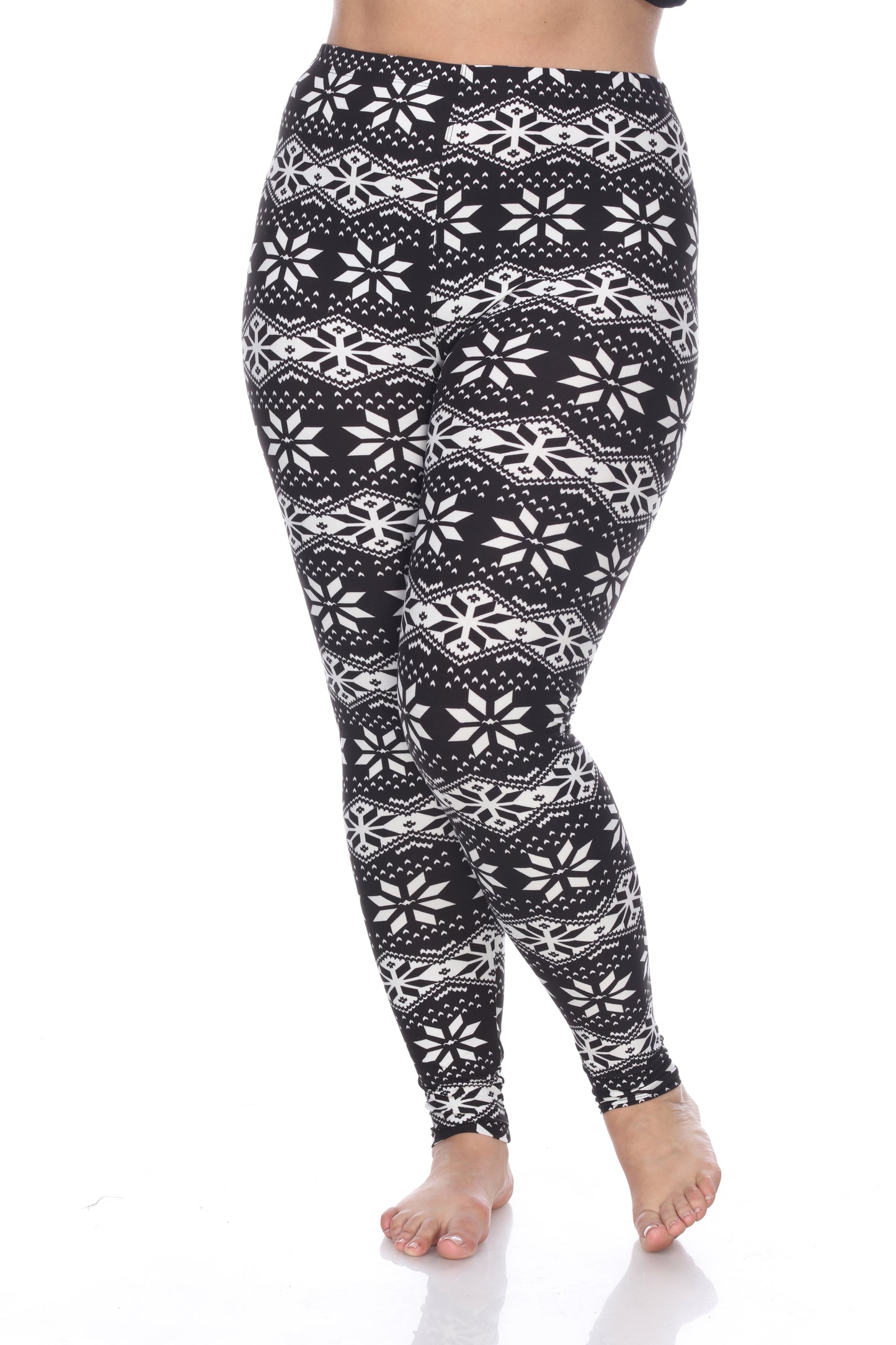 White Mark Women's Printed Leggings