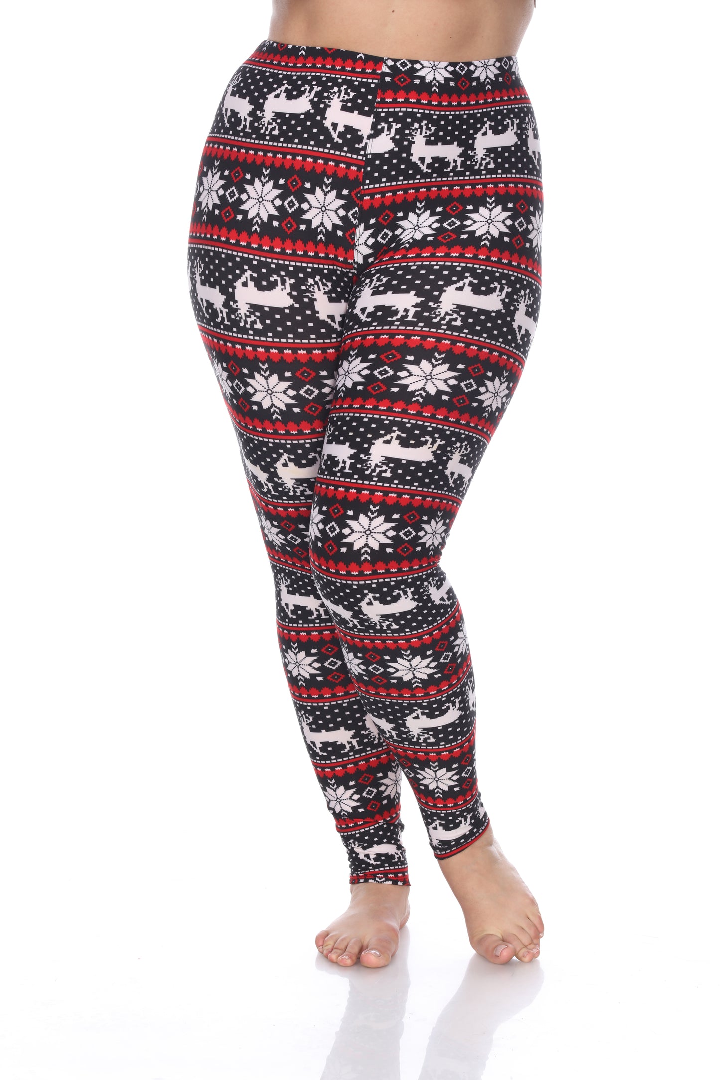 White Mark Women's Printed Leggings