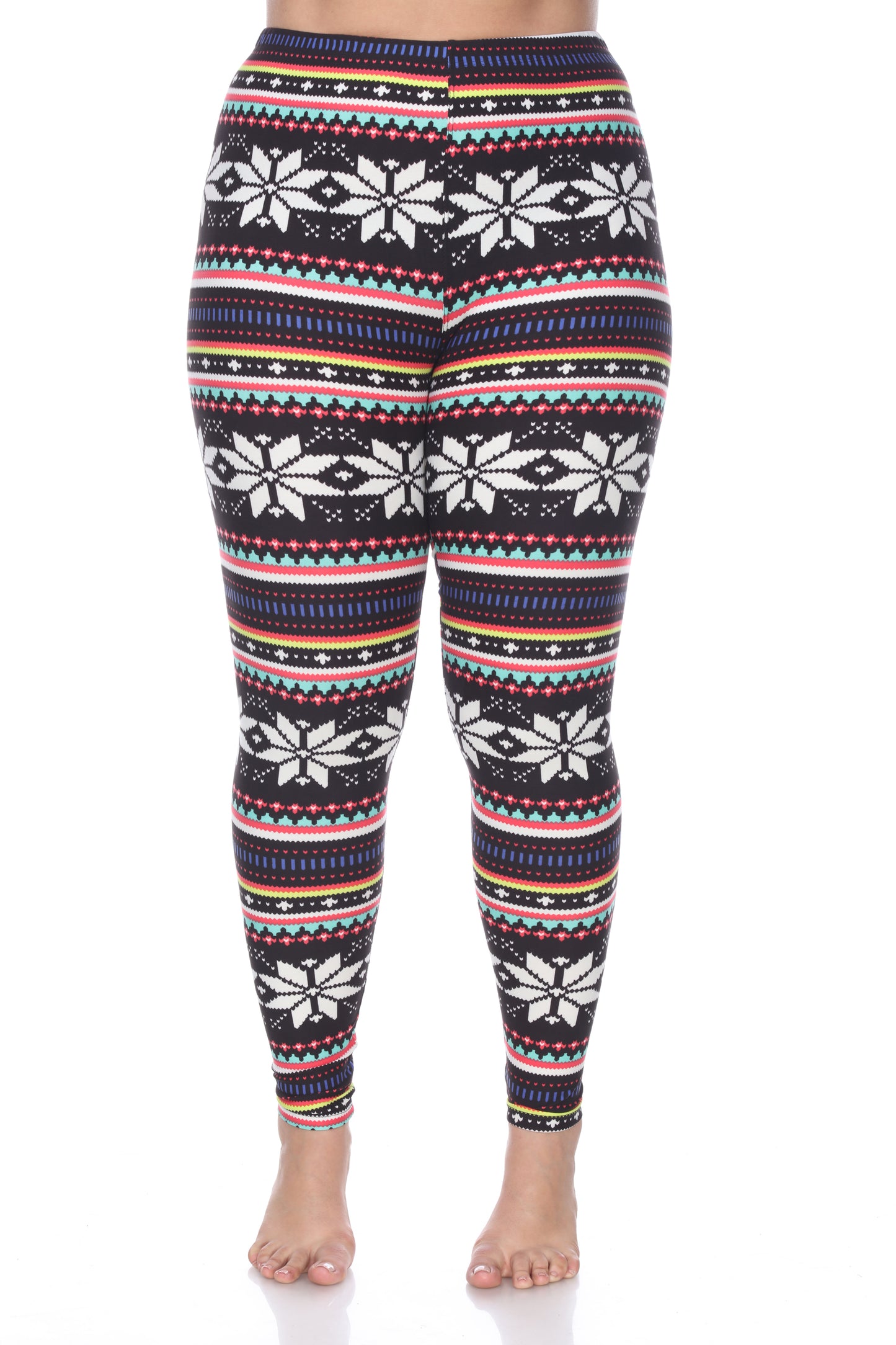 White Mark Women's Printed Leggings