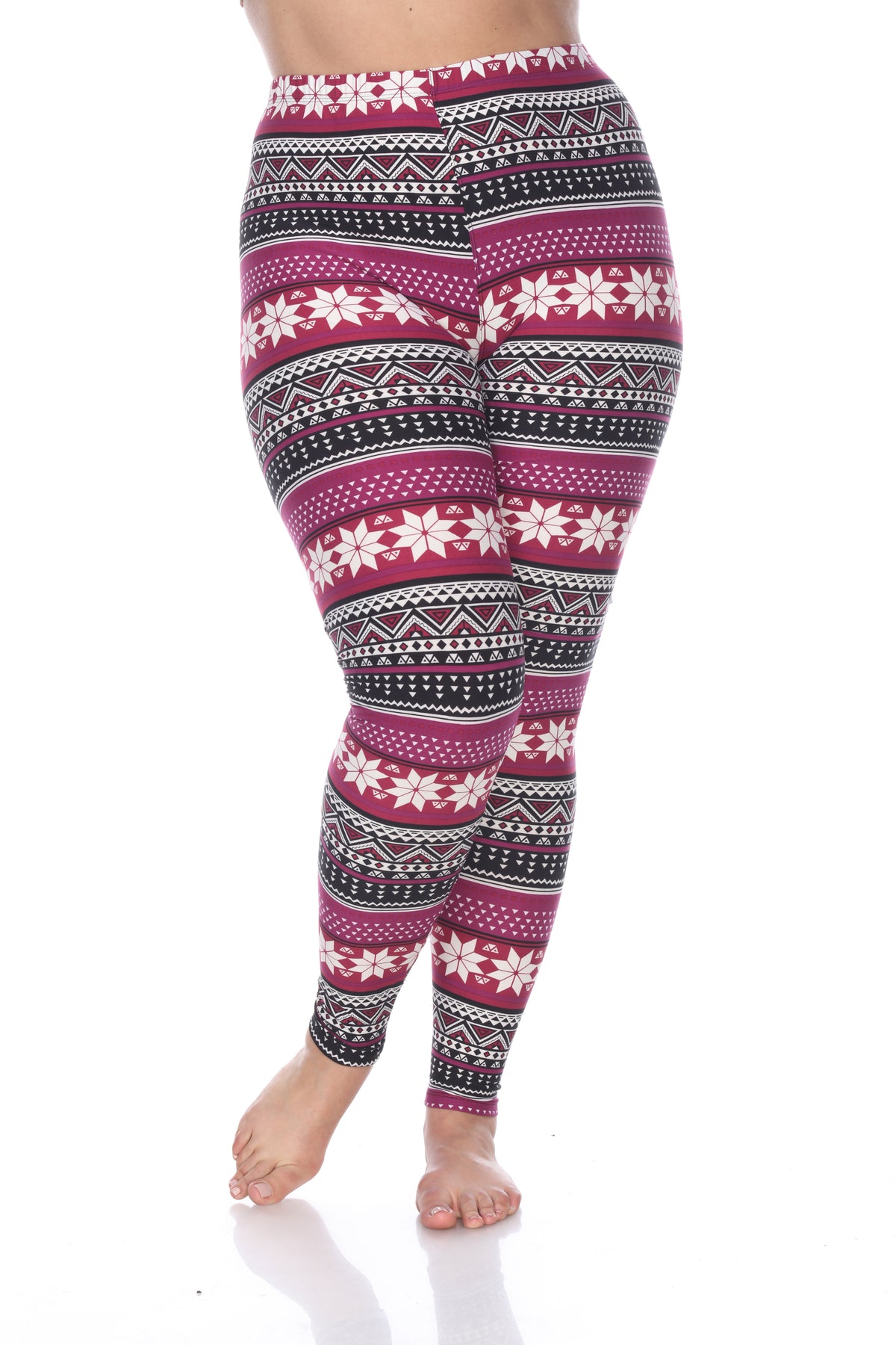 White Mark Women's Printed Leggings