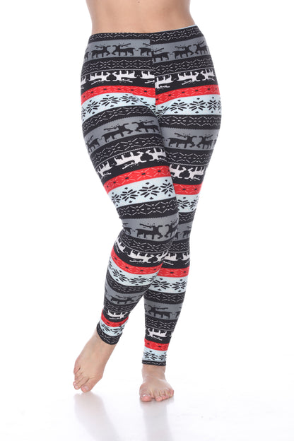 White Mark Women's Printed Leggings