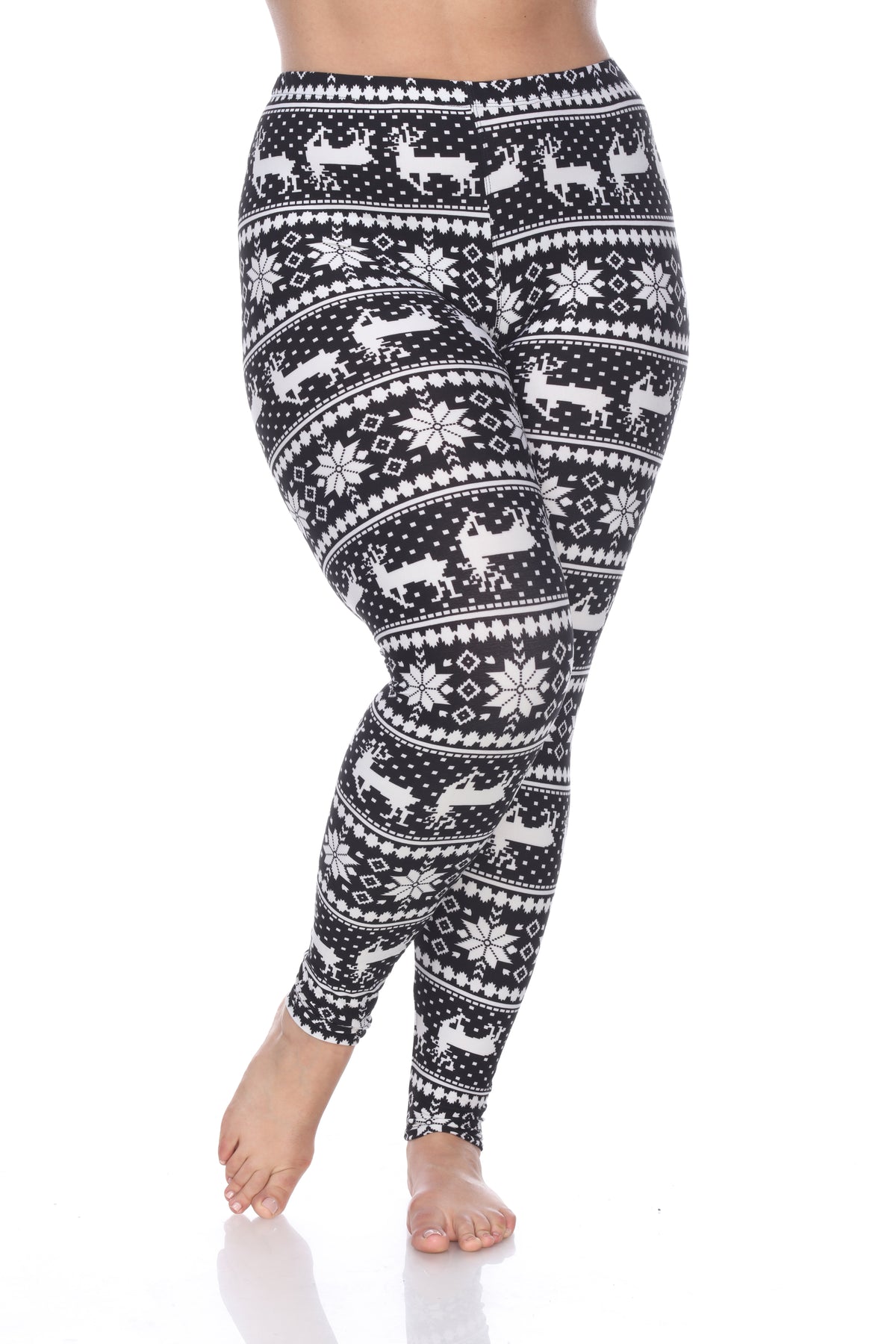 White Mark Women's Printed Leggings