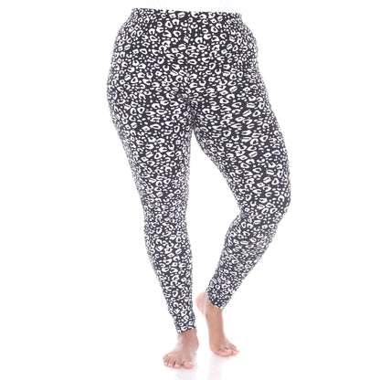 White Mark Women's Cheetah Printed Leggings