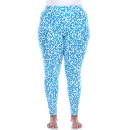 White Mark Women's Cheetah Printed Leggings