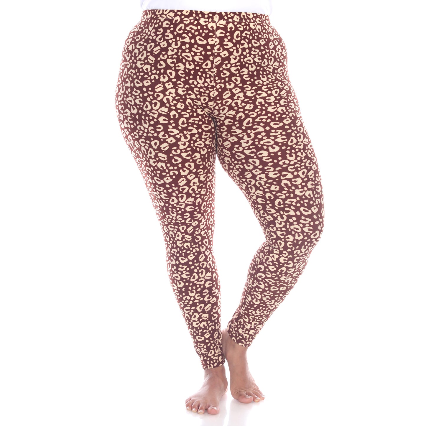 White Mark Women's Cheetah Printed Leggings