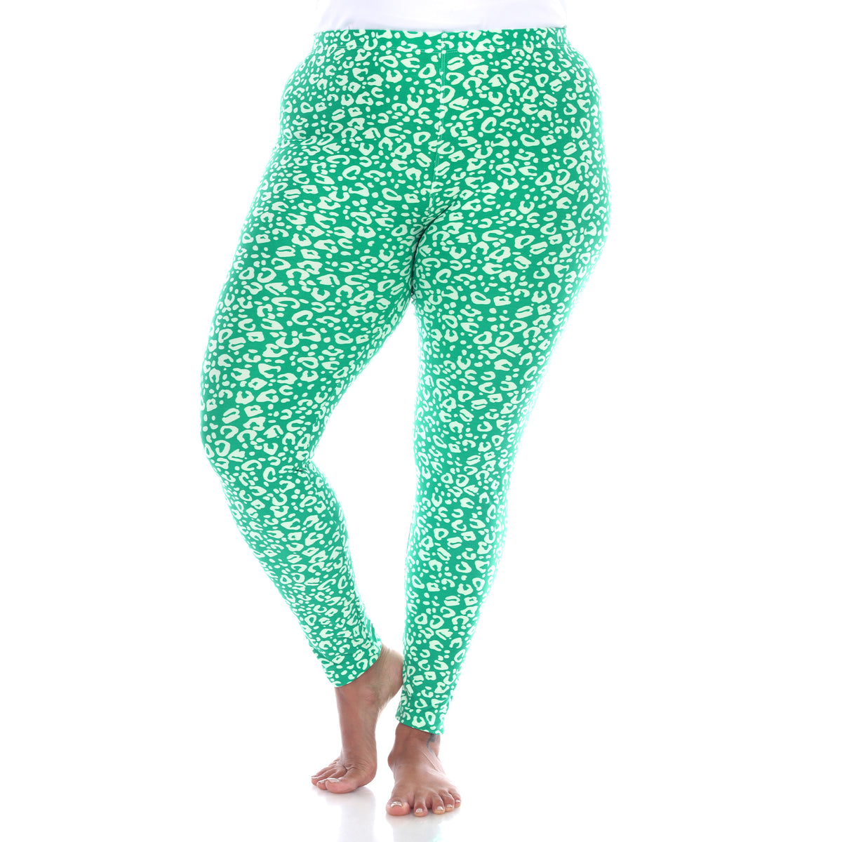White Mark Women's Cheetah Printed Leggings