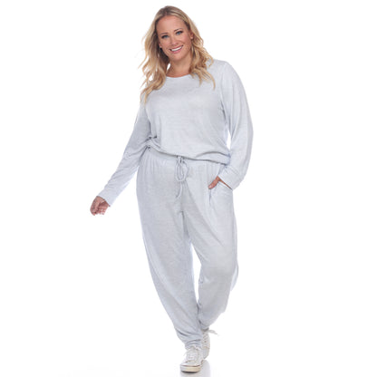 White Mark Women's 2-Piece Lounge Set