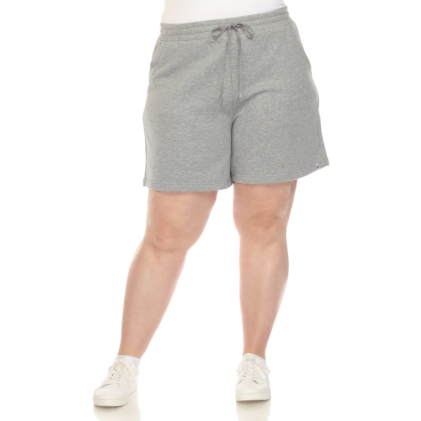 White Mark Women's Drawstring Waistband Sweat Shorts