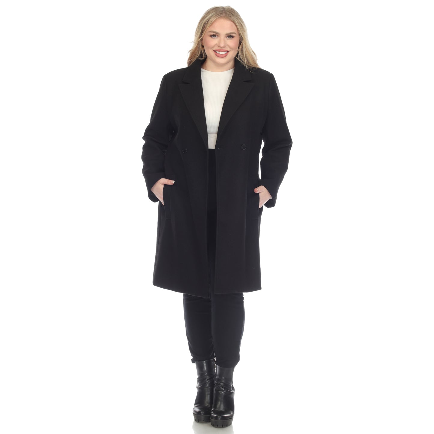 White Mark Women's Classic Walker Coat