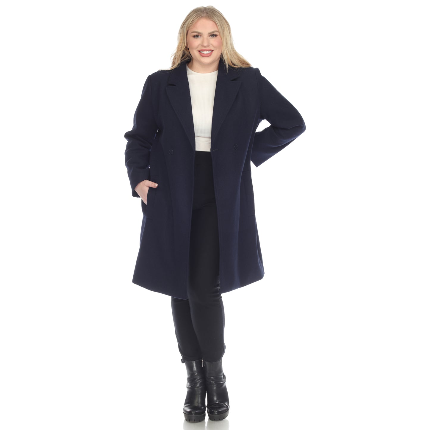White Mark Women's Classic Walker Coat