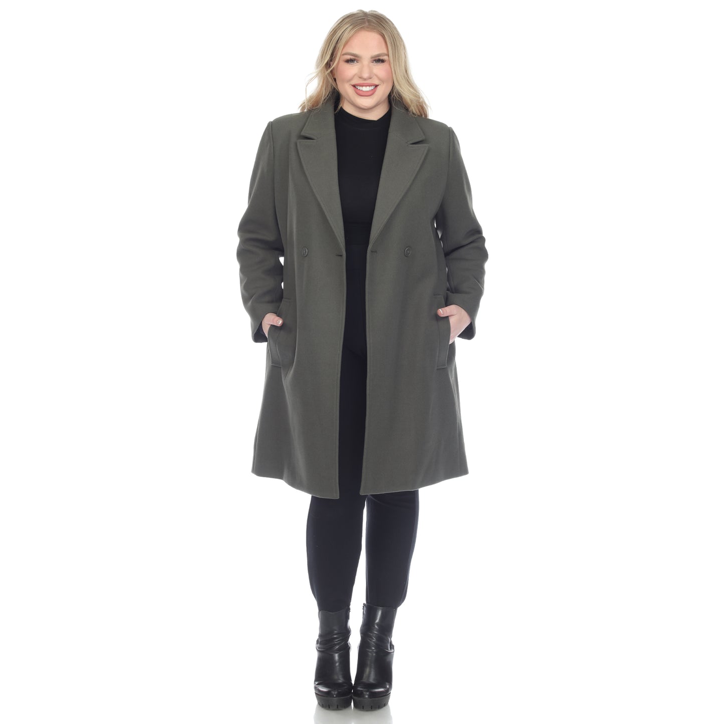 White Mark Women's Classic Walker Coat