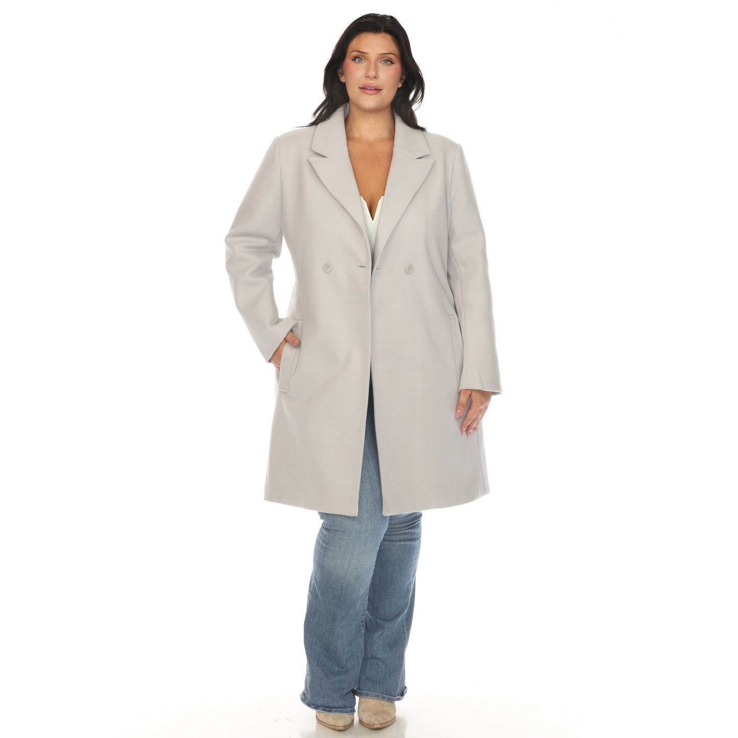 White Mark Women's Classic Walker Coat
