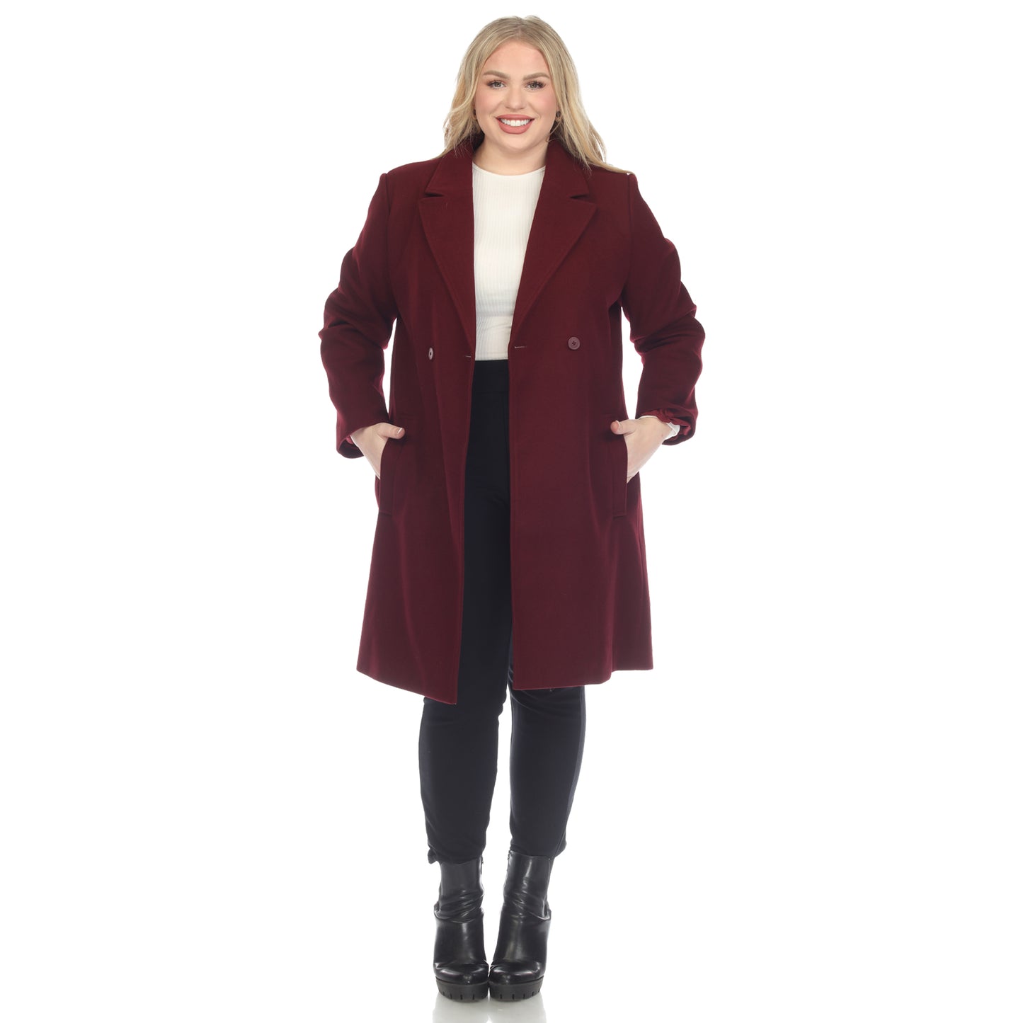 White Mark Women's Classic Walker Coat