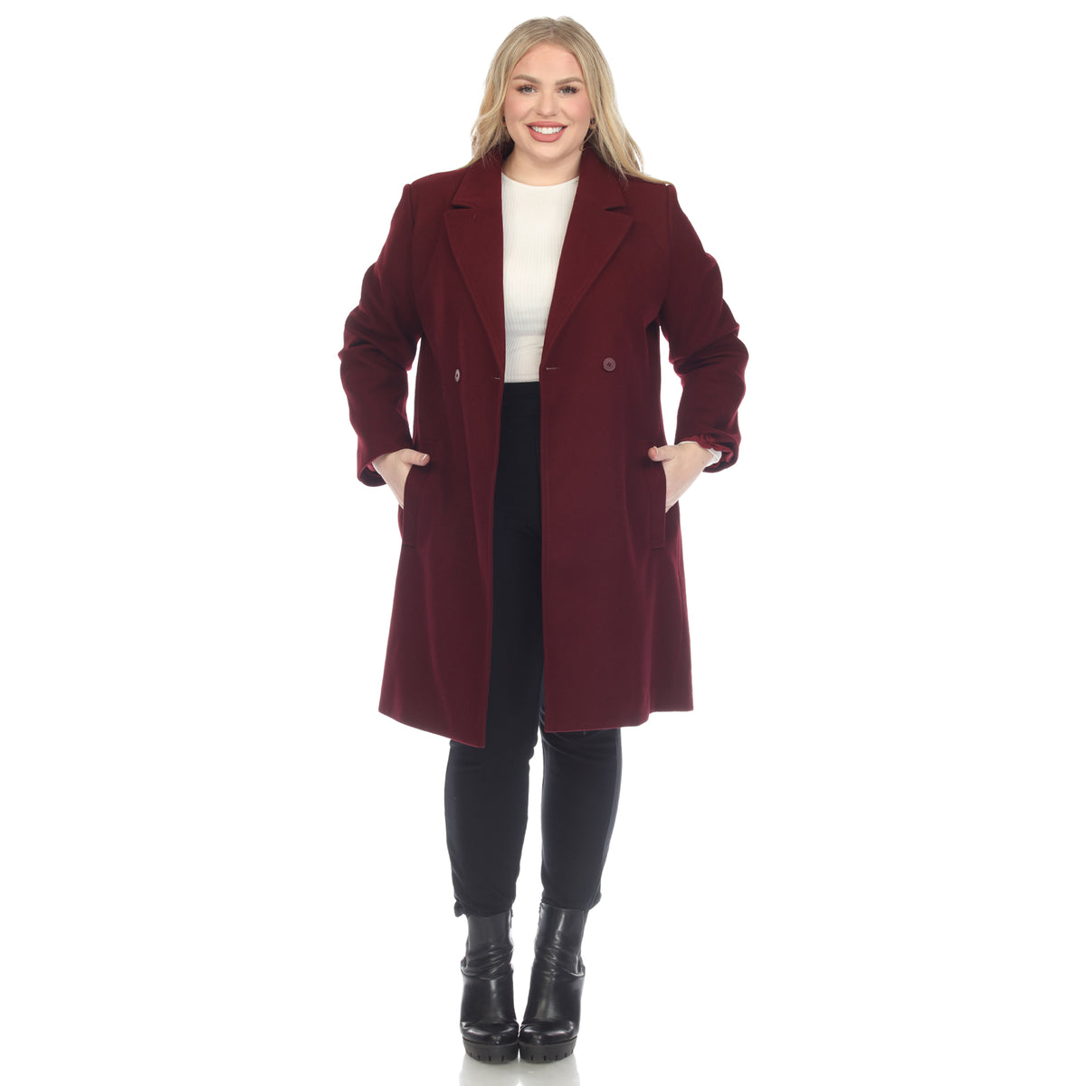 White Mark Women's Classic Walker Coat