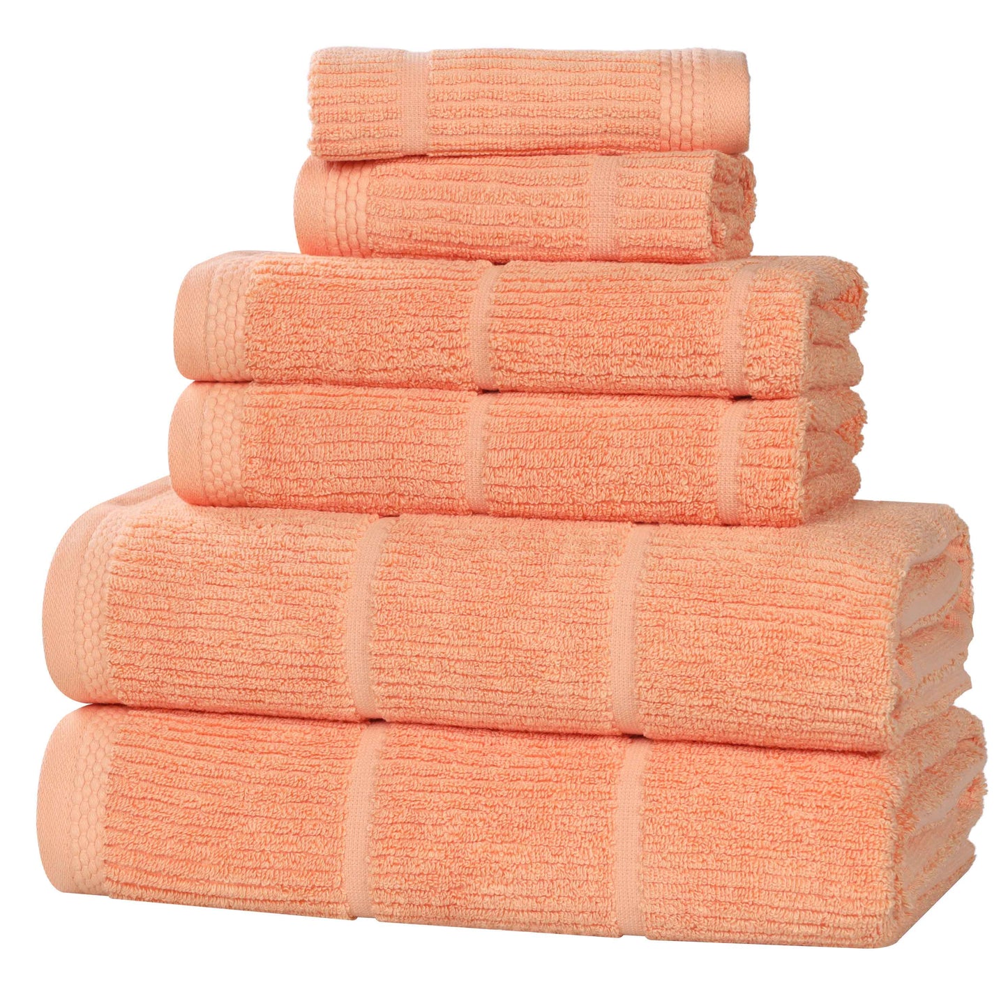 Superior "Milo" Smart Twist Viscose Cotton Blend 6-Piece Towel Set