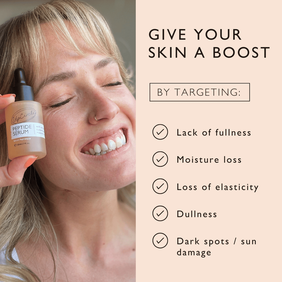 UpCircle Peptide Serum w/ Custard Apple & Blood Orange
