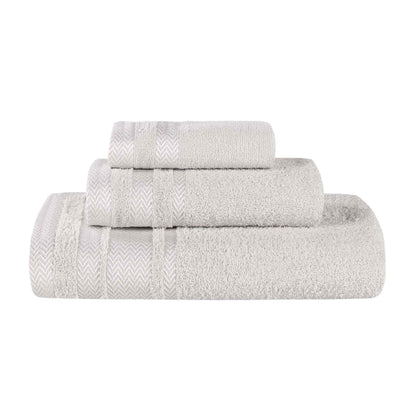 Superior "Hays" 100% Cotton Textured 3-Piece Towel Set