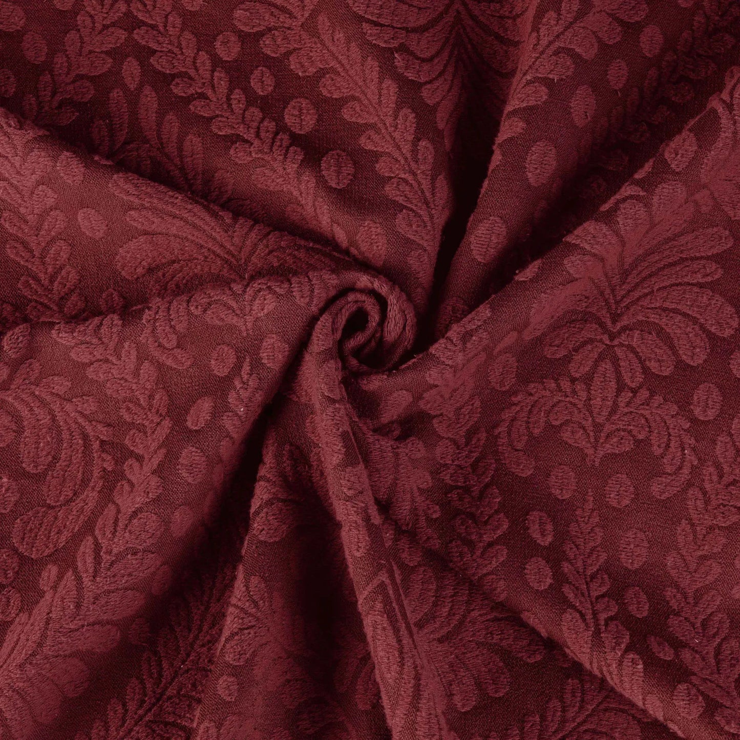 Superior "Aspen" Jacquard Floral Scalloped Edge Bedspread Set
