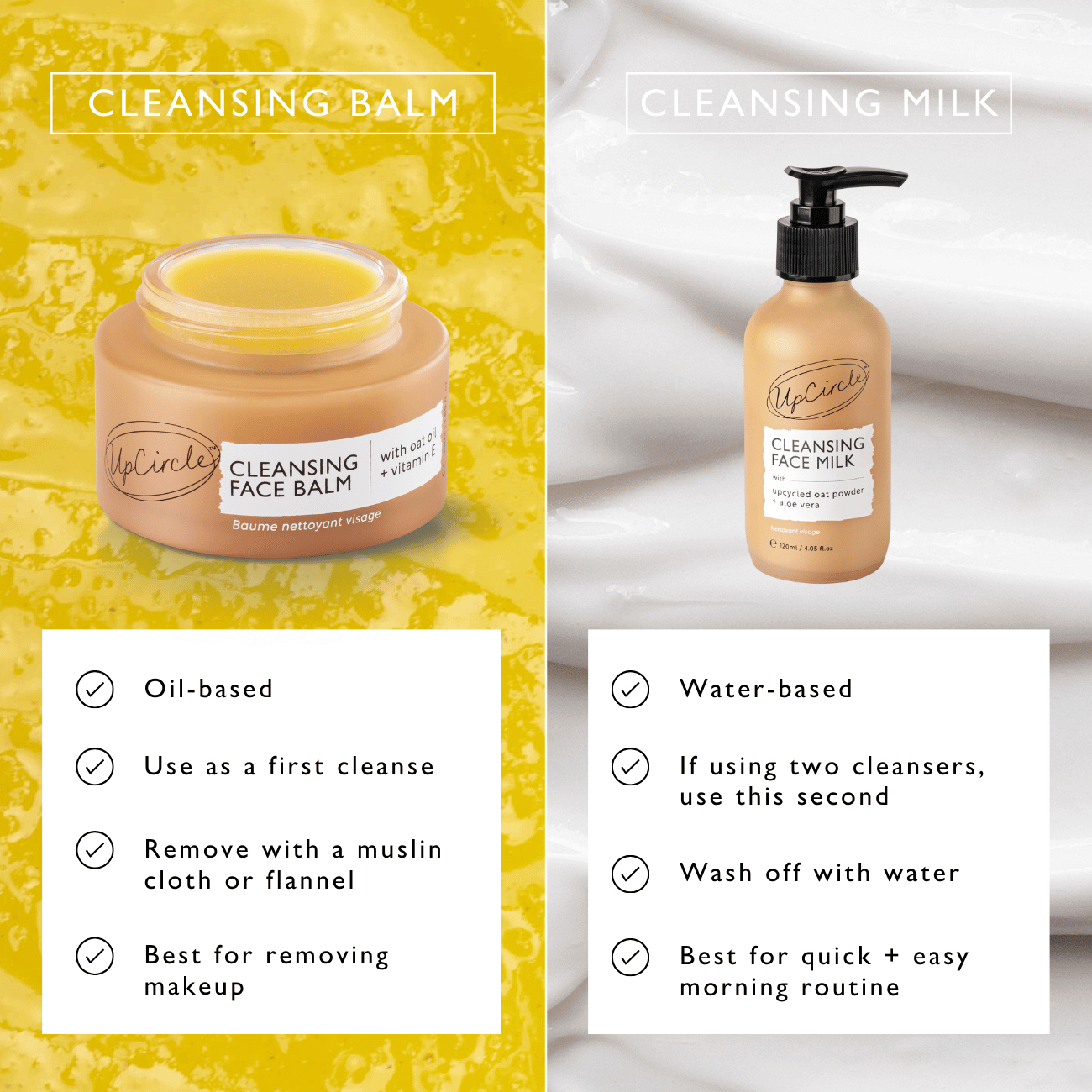 UpCircle Cleansing Face Balm w/ Oat Oil & Vitamin E