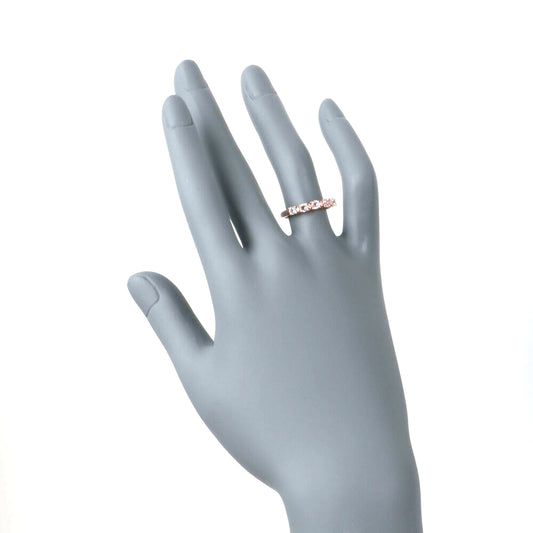 Gilded Lane 10K Gold 5-Stone Gem & Diamond Accent Band Ring